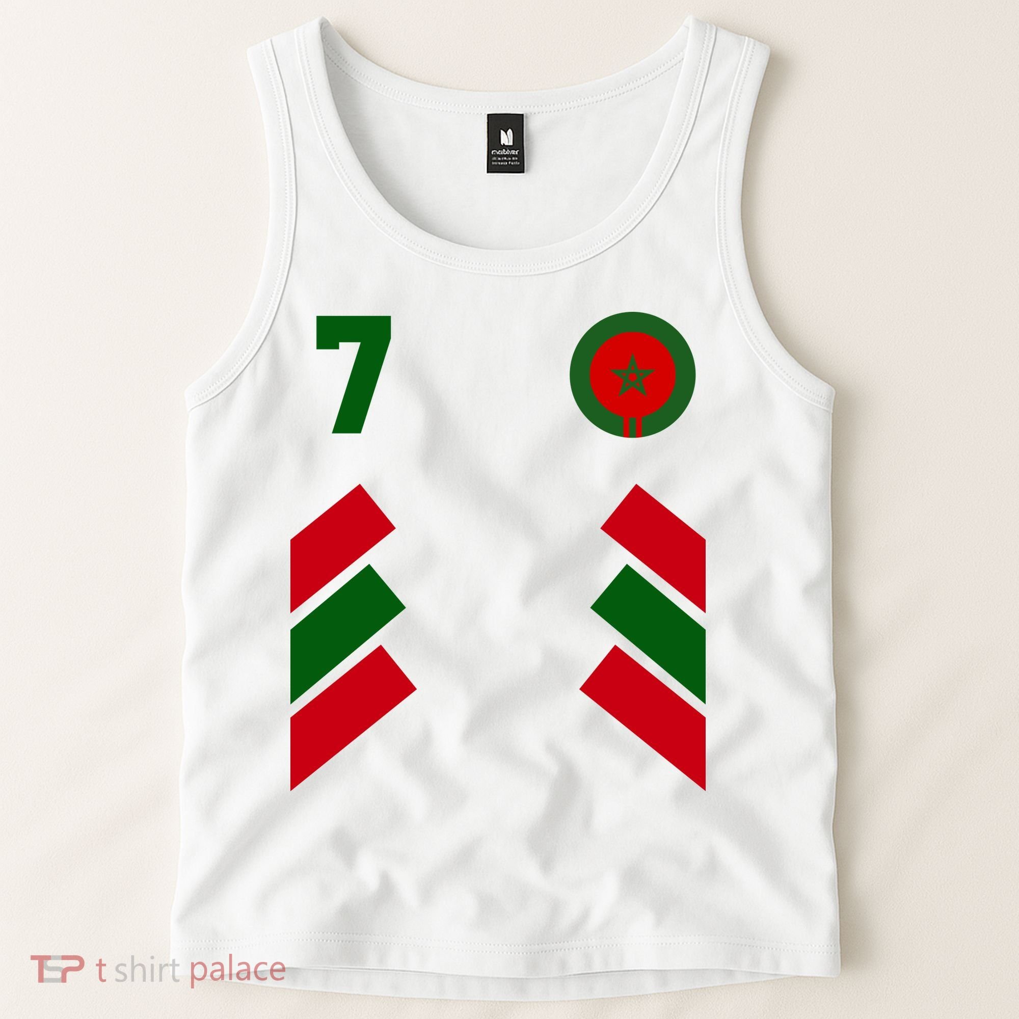 Morocco Team Sport Number 7 Tank Top
