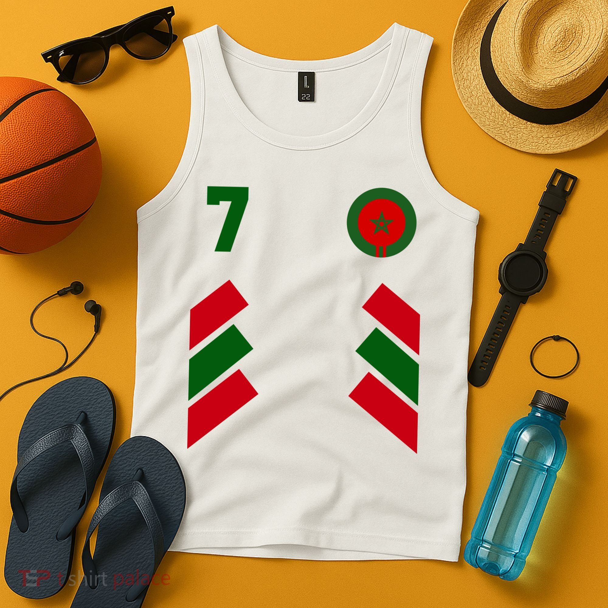 Morocco Team Sport Number 7 Tank Top