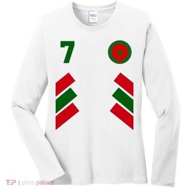Morocco Team Sport Number 7 Women's Long Sleeve Shirt