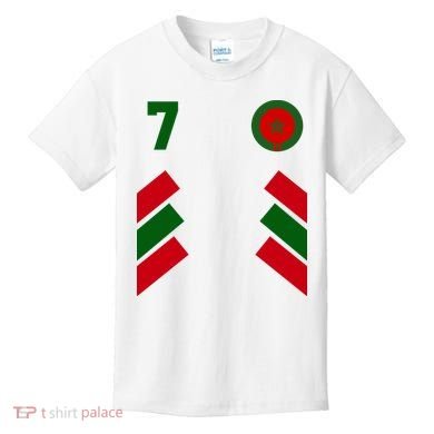 Morocco Team Sport Number 7 Kids T-Shirt