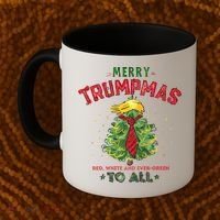 Merry Trumpmas Santa Trump Christmas Coffee Mug thumb 2