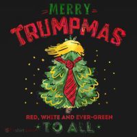 Merry Trumpmas Santa Trump Christmas Women's Hoodie thumb 2
