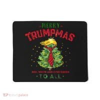 Merry Trumpmas Santa Trump Christmas Mousepad thumb 0