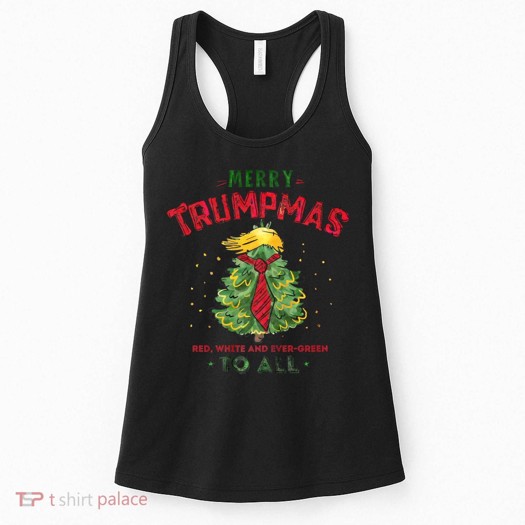 Merry Trumpmas Santa Trump Christmas Women's Tank Top