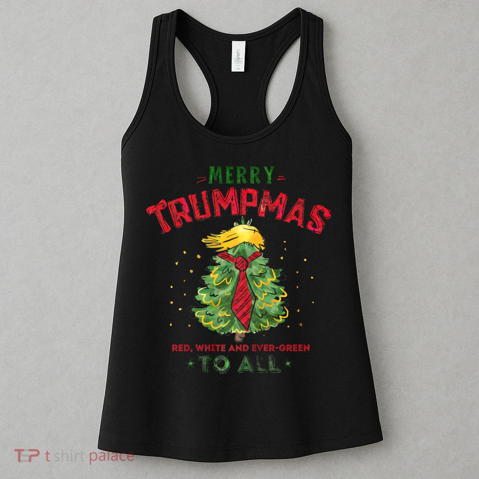 Merry Trumpmas Santa Trump Christmas Women's Tank Top