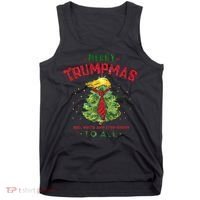 Merry Trumpmas Santa Trump Christmas Tank Top thumb 0
