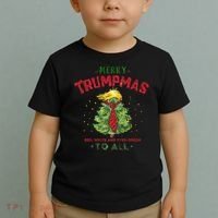 Merry Trumpmas Santa Trump Christmas Toddler T-Shirt thumb 2