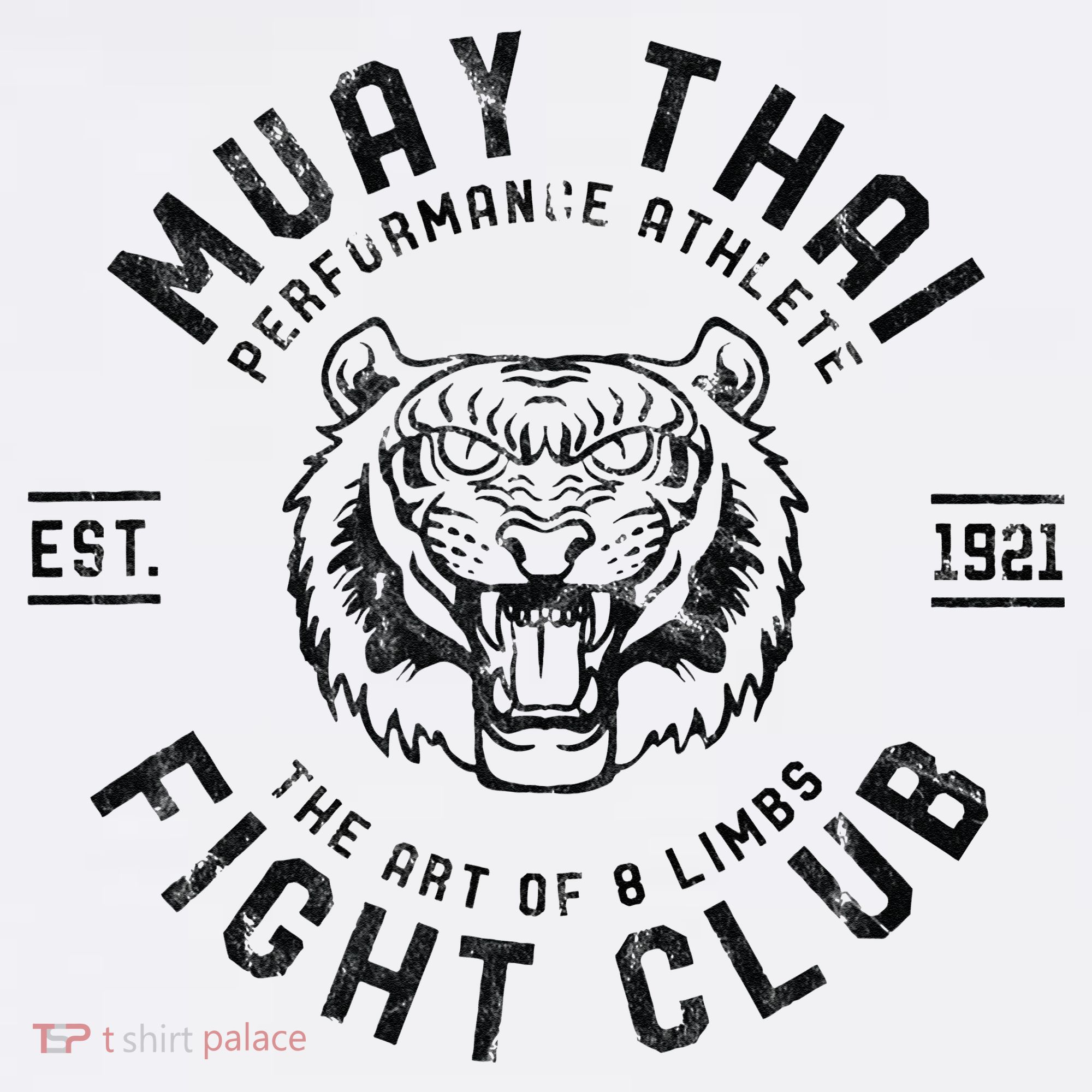 Muay Thai Street Fight Club MMA Tiger Kick Boxing Club T-Shirt