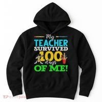 My Teacher Survived 100 Days Of Me Dab 100 Days Of School Hoodie thumb 0