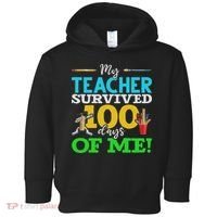 My Teacher Survived 100 Days Of Me Dab 100 Days Of School Toddler Hoodie thumb 0