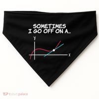 Math Teacher Sometimes I Go Off On A Tangent USA-Made Doggie Bandana thumb 0