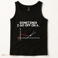 Math Teacher Sometimes I Go Off On A Tangent Tank Top thumb 2