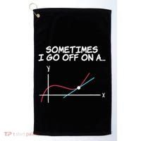 Math Teacher Sometimes I Go Off On A Tangent Golf Towel thumb 0
