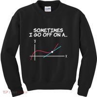 Math Teacher Sometimes I Go Off On A Tangent Kids Sweatshirt thumb 0