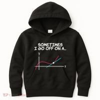 Math Teacher Sometimes I Go Off On A Tangent Kids Hoodie thumb 0