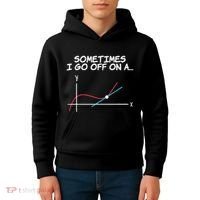 Math Teacher Sometimes I Go Off On A Tangent Kids Hoodie thumb 4