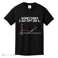 Math Teacher Sometimes I Go Off On A Tangent Kids T-Shirt thumb 0