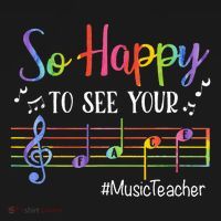 Music Teacher So Happy To See Your Face Back To School Funny Women's Tank Top thumb 5
