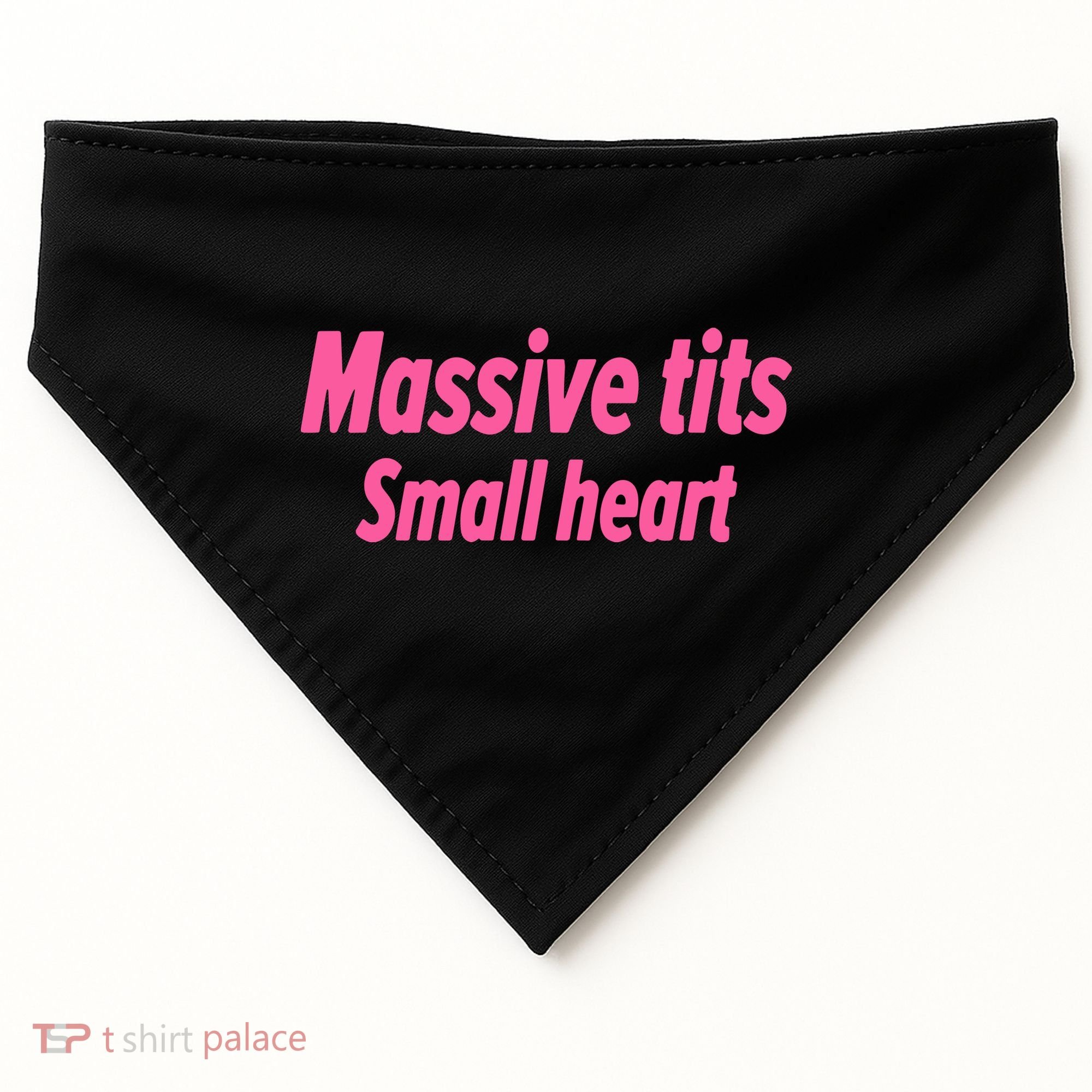 Massive Tits Small Heart USA-Made Doggie Bandana