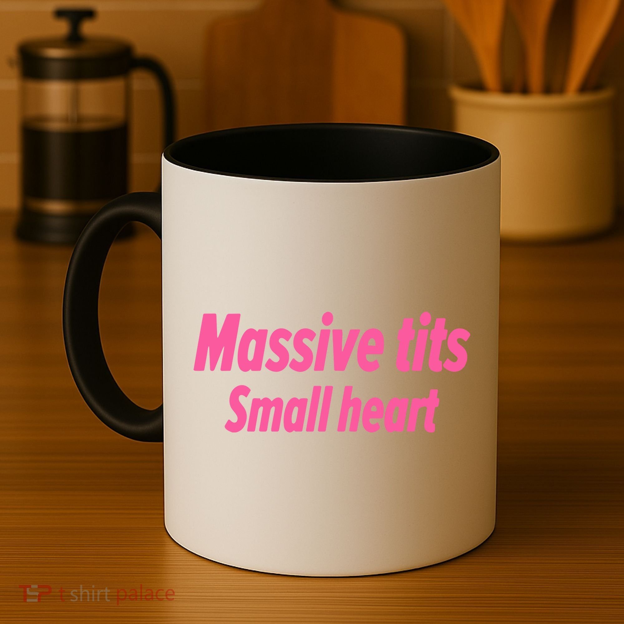Massive Tits Small Heart Coffee Mug