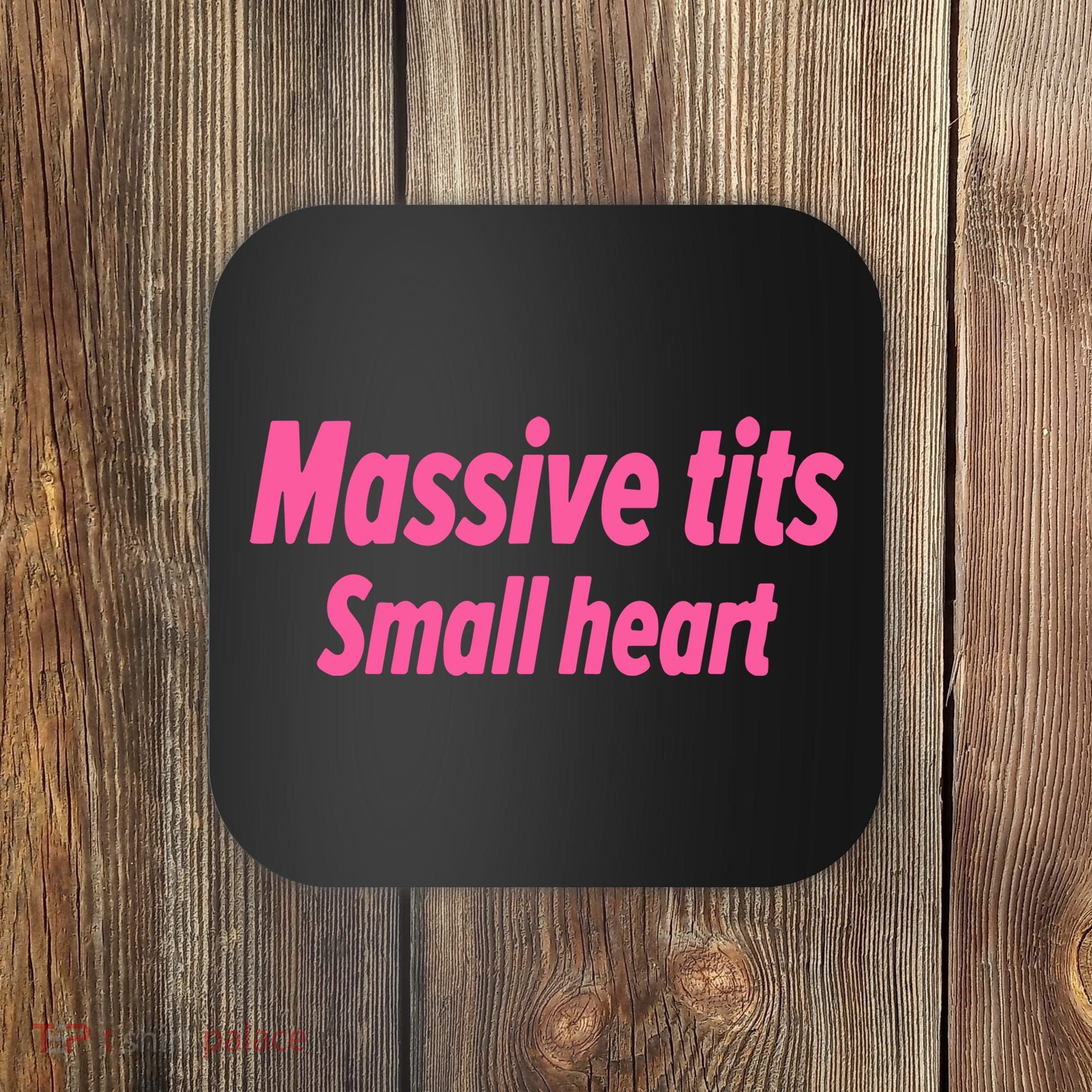 Massive Tits Small Heart Coaster