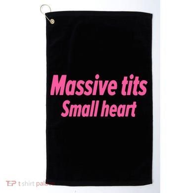 Massive Tits Small Heart Golf Towel