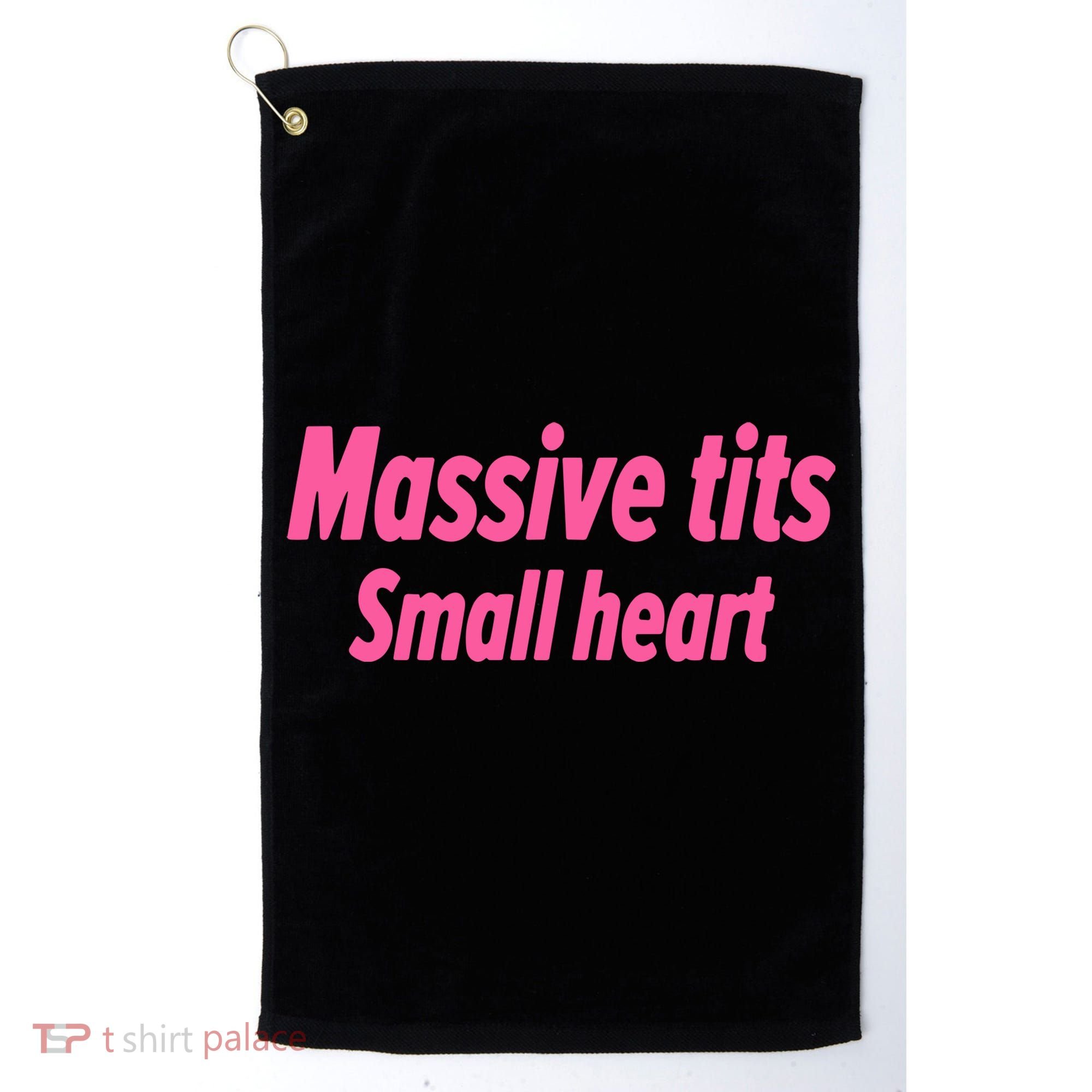 Massive Tits Small Heart Golf Towel
