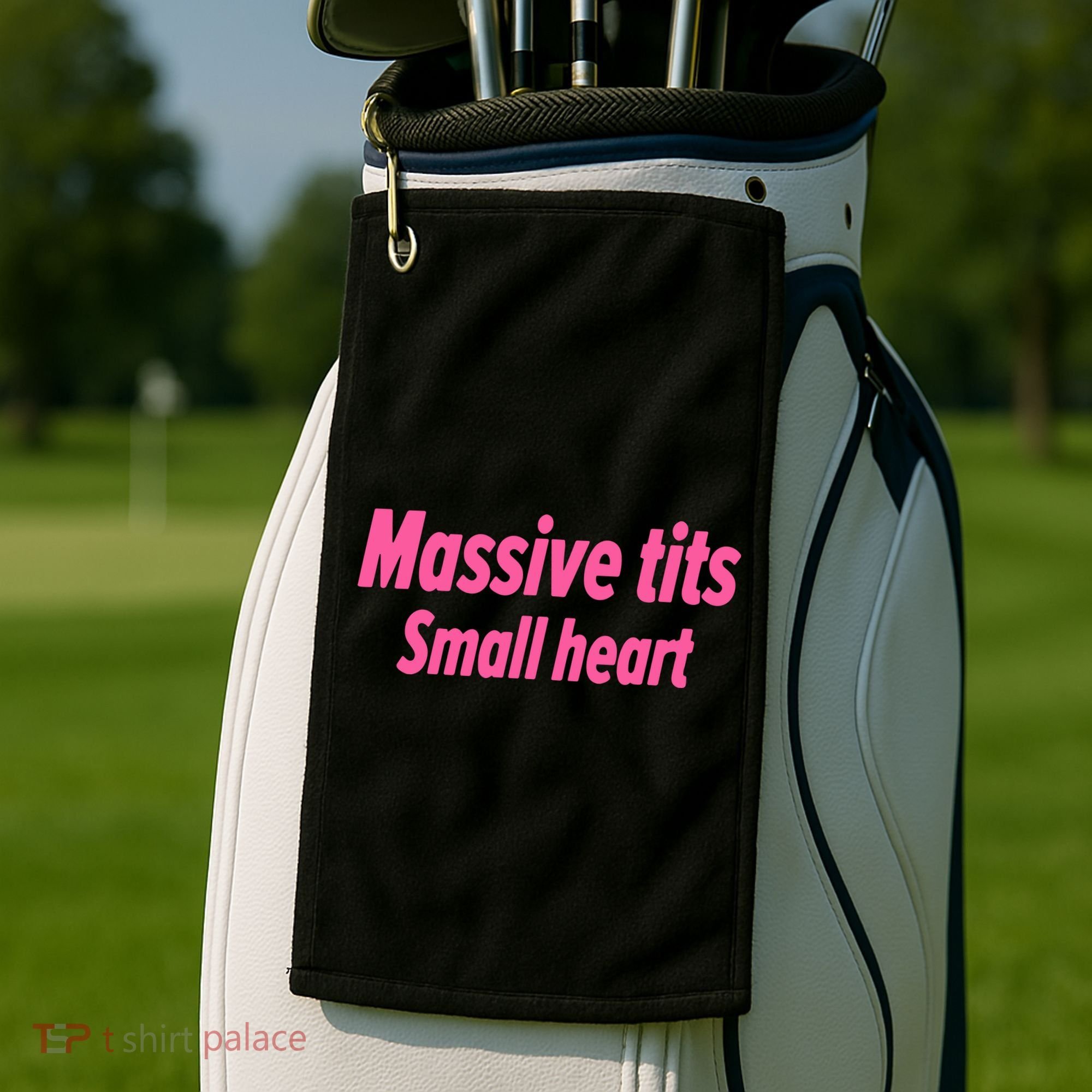 Massive Tits Small Heart Golf Towel