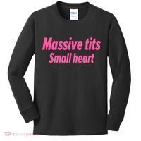 Massive Tits Small Heart Kids Long Sleeve Shirt thumb 0