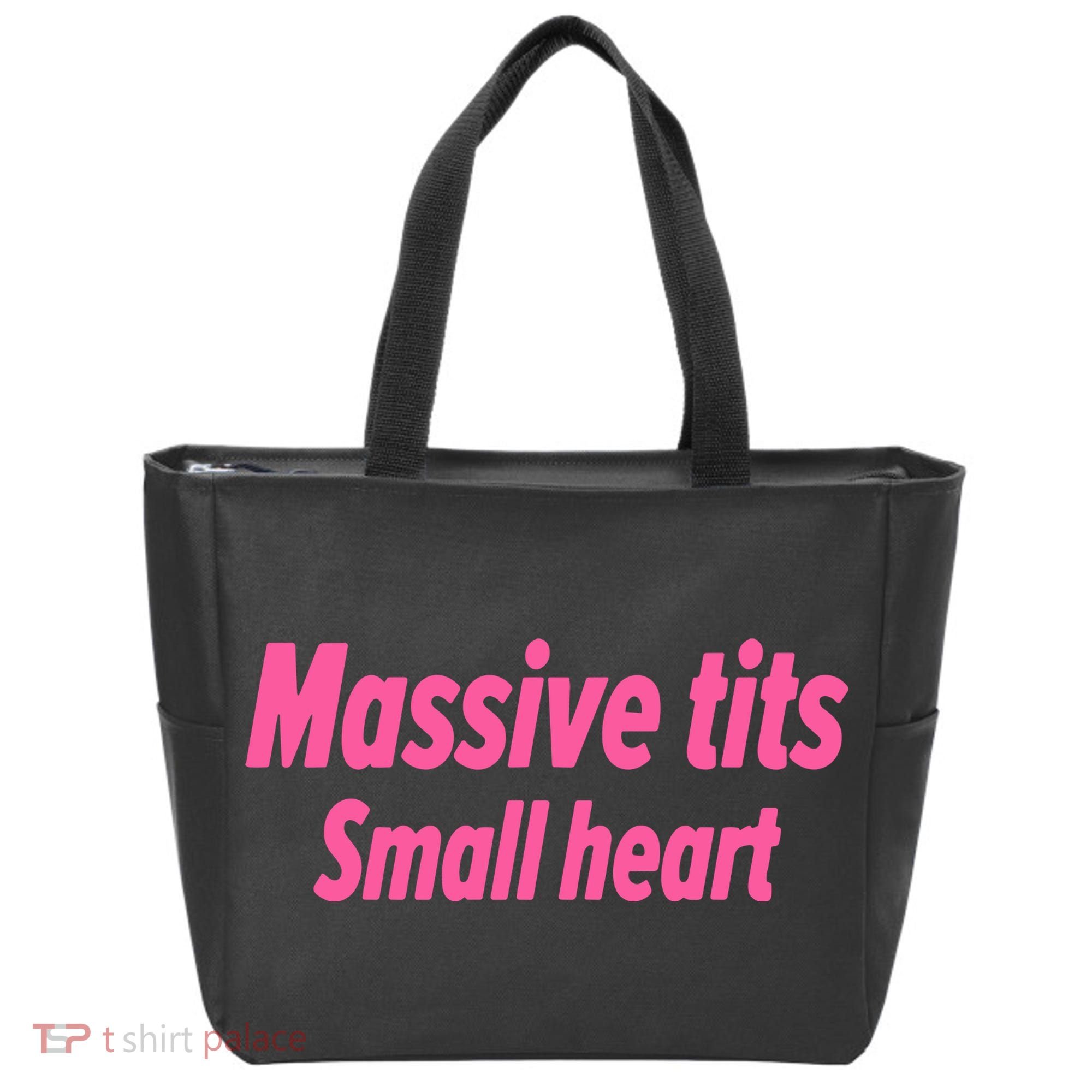Massive Tits Small Heart Tote Bag