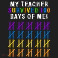 My Teacher Survived 100 Days Of Me Funny Women's Sweatshirt thumb 2