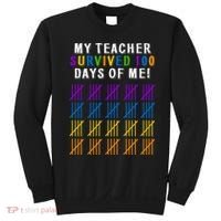 My Teacher Survived 100 Days Of Me Funny Sweatshirt thumb 0