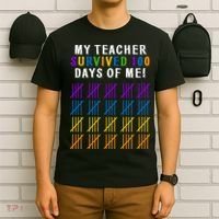 My Teacher Survived 100 Days Of Me Funny T-Shirt thumb 6