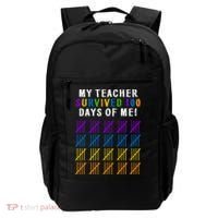My Teacher Survived 100 Days Of Me Funny Backpack thumb 0