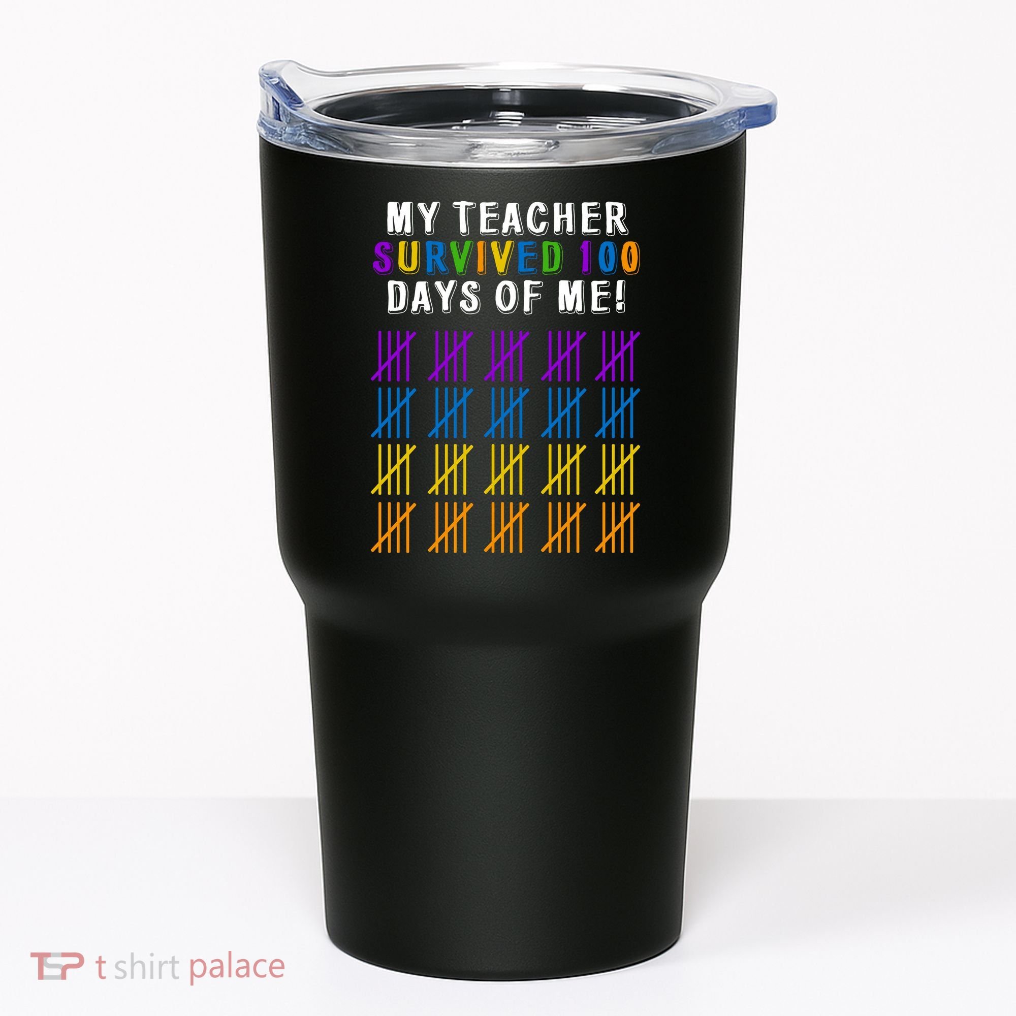 My Teacher Survived 100 Days Of Me Funny Tumbler