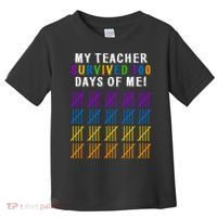 My Teacher Survived 100 Days Of Me Funny Toddler T-Shirt thumb 0