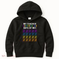 My Teacher Survived 100 Days Of Me Funny Kids Hoodie thumb 0