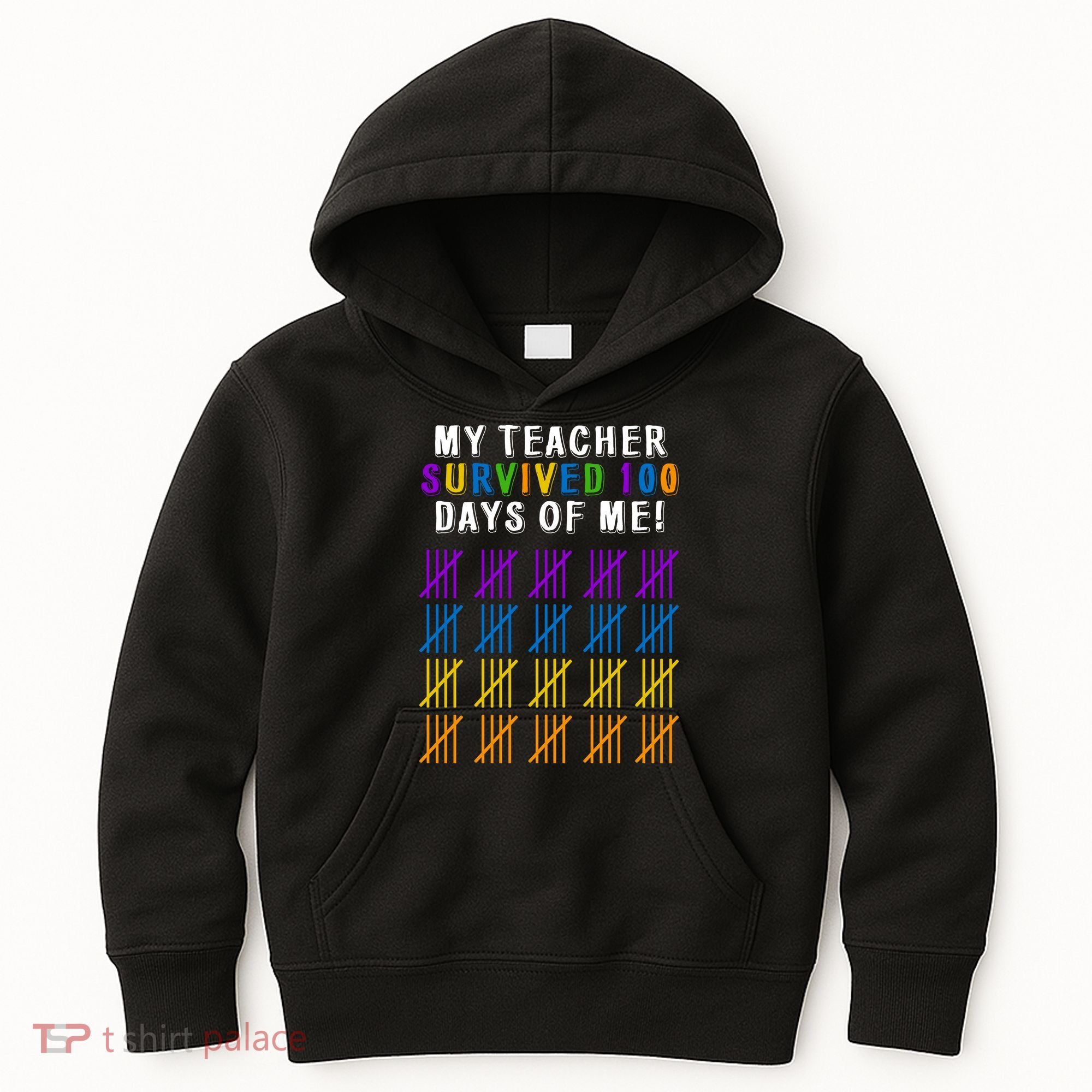 My Teacher Survived 100 Days Of Me Funny Kids Hoodie