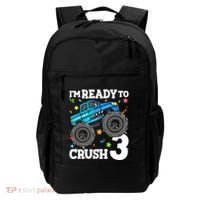 Monster Truck Shark 3rd Birthday Boy 3 Three Backpack thumb 0
