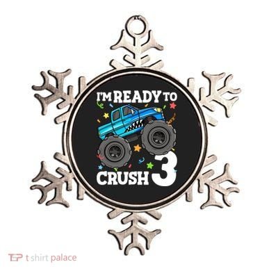 Monster Truck Shark 3rd Birthday Boy 3 Three Ornament