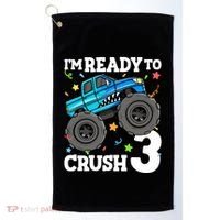 Monster Truck Shark 3rd Birthday Boy 3 Three Golf Towel thumb 0