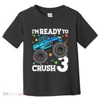 Monster Truck Shark 3rd Birthday Boy 3 Three Toddler T-Shirt thumb 0