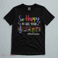 Music Teacher So Happy To See Your Face Back To School Funny T-Shirt thumb 5