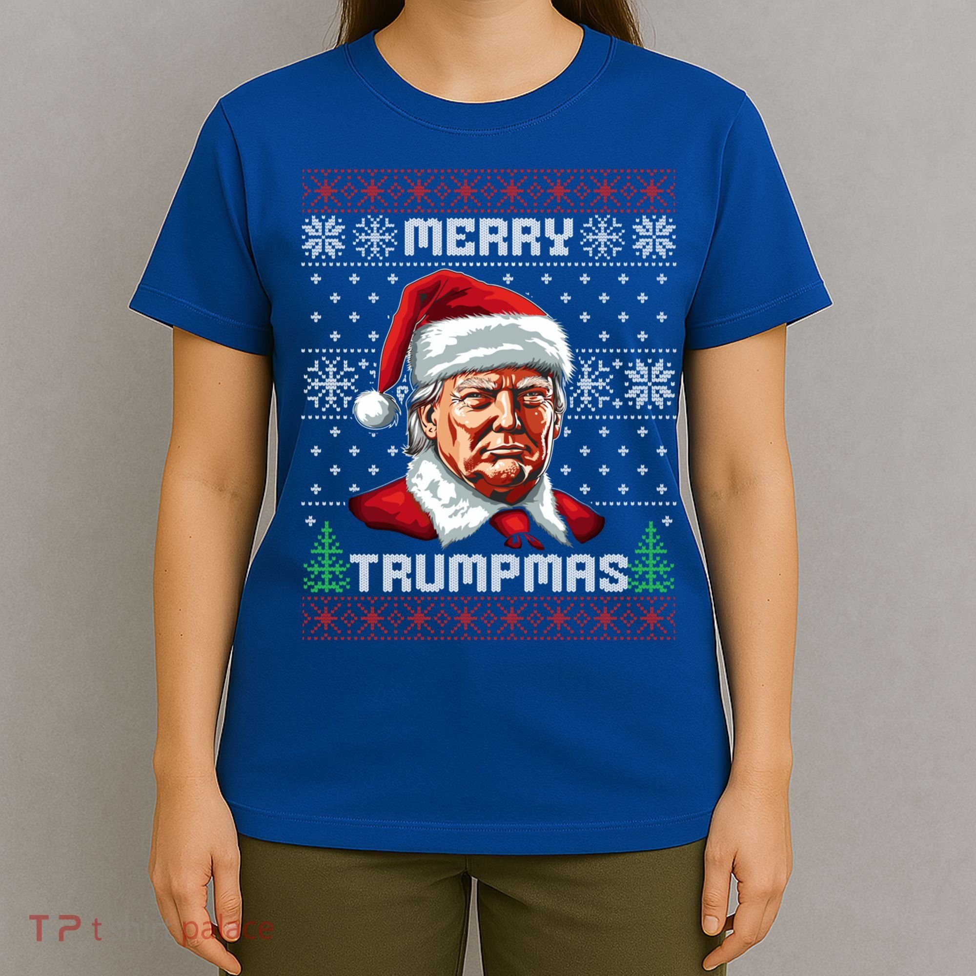Merry Trumpmas Santa Trump Christmas Vintage Ugly Gift T-Shirt