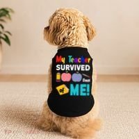My Teacher Survived 100 Days Of Me Doggie Tank thumb 2