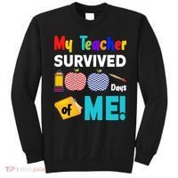 My Teacher Survived 100 Days Of Me Sweatshirt thumb 0