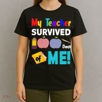 My Teacher Survived 100 Days Of Me T-Shirt thumb 4