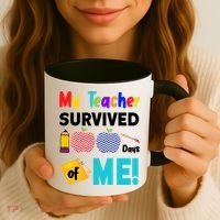 My Teacher Survived 100 Days Of Me Coffee Mug thumb 3