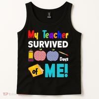 My Teacher Survived 100 Days Of Me Tank Top thumb 2