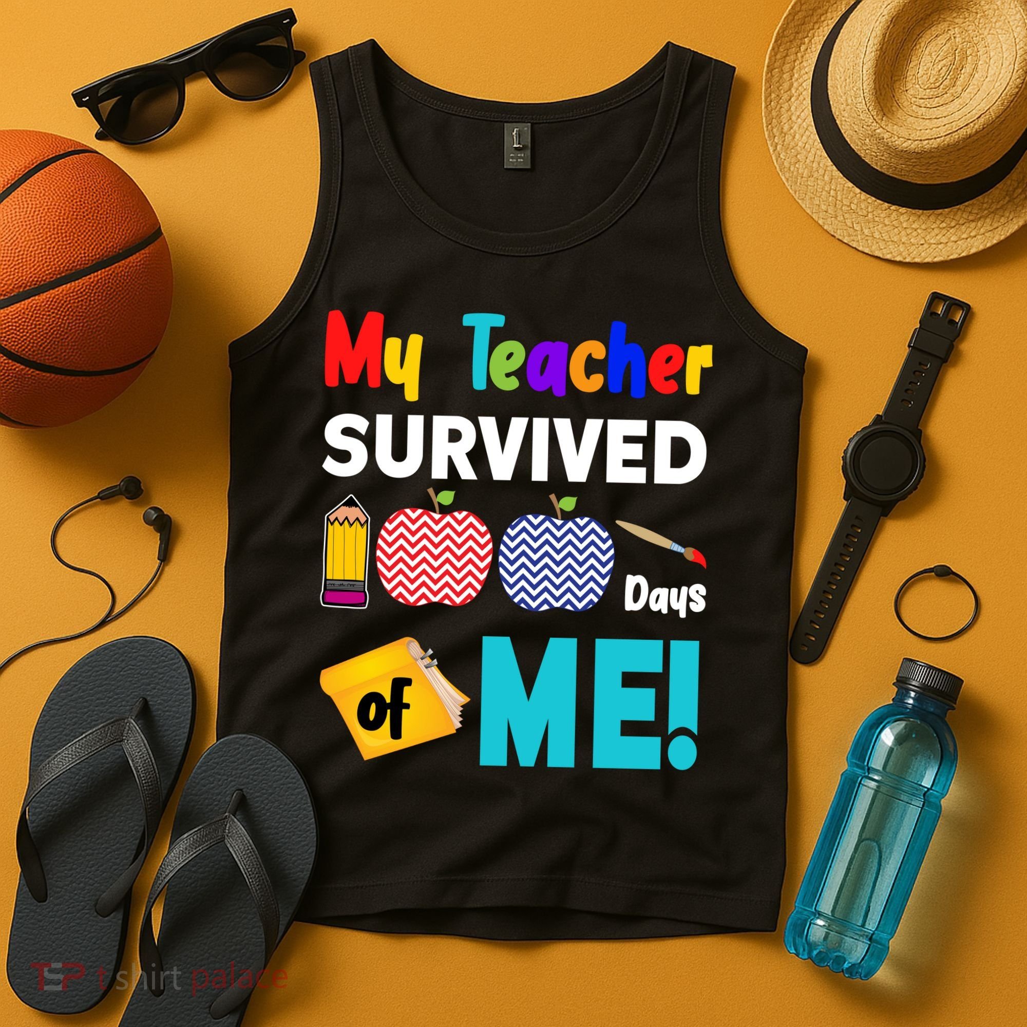 My Teacher Survived 100 Days Of Me Tank Top